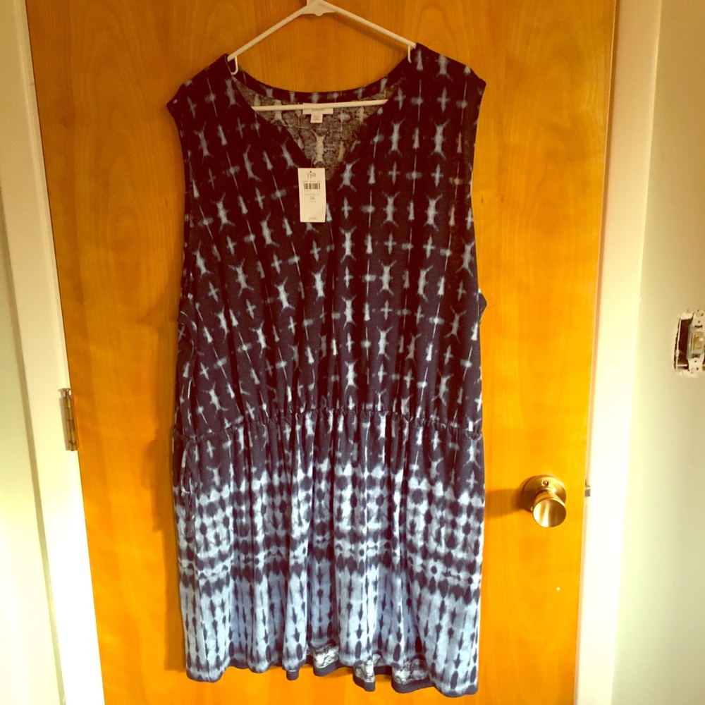 J.Jill Pure Jill Side-Tie Print Tunic 3X NWT
